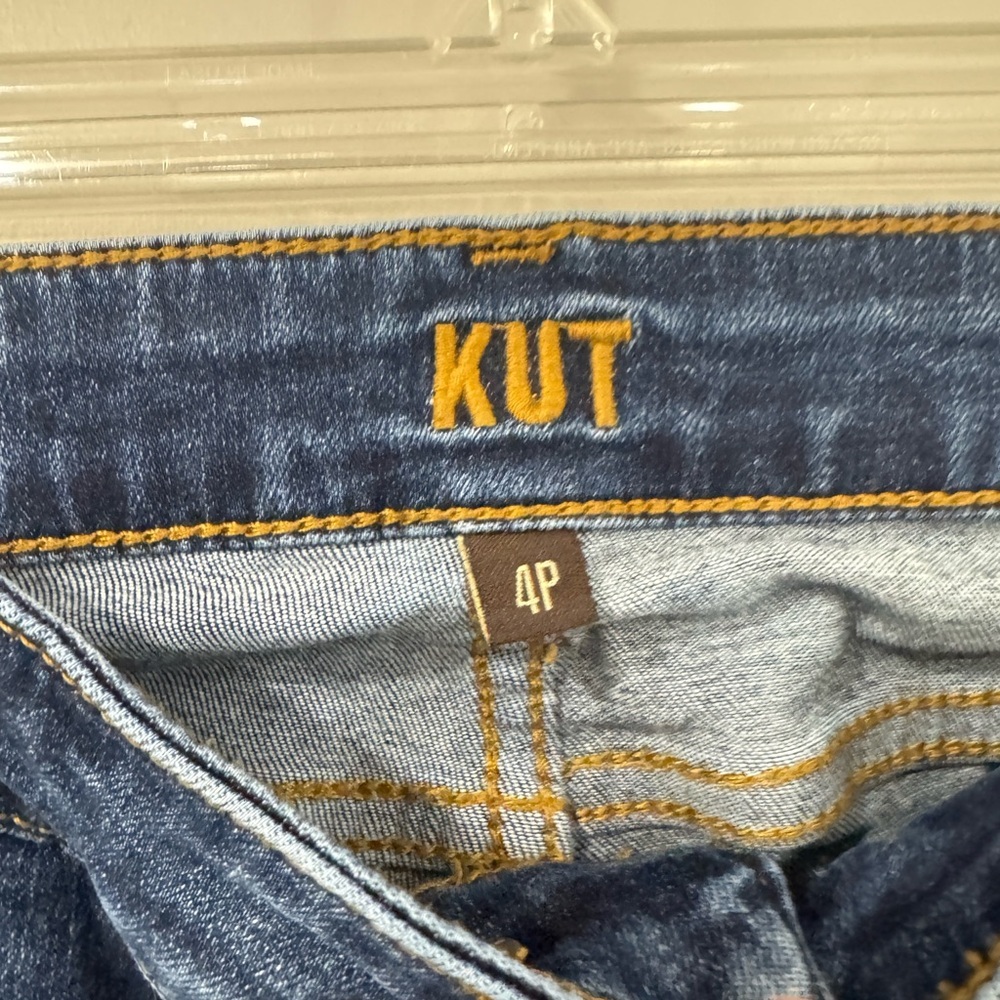 Kut from the Kloth Dark Blue Skinny Jeans Size 4 Petite - Picture 2 of 4